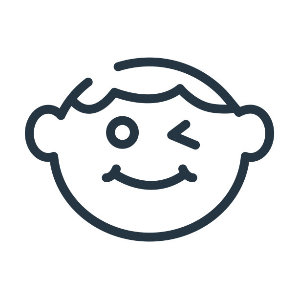 眨眼微笑细线图标。快乐、微笑的线性图标从用户界面概念孤立的轮廓符号。矢量插图符号元素的网页设计和应用程序。图片下载