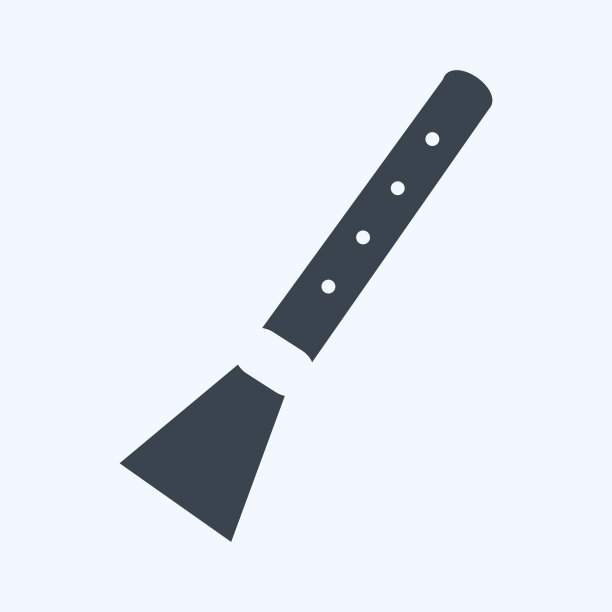 图标长笛-字形风格-简单的插图，有利于印刷，公告等图片下载