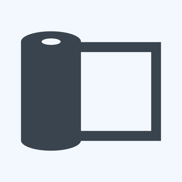 巴克拉姆图标在时尚字形风格孤立在软蓝色背景图片下载