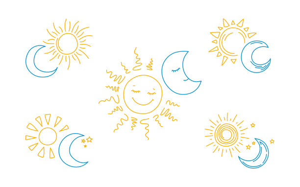 太阳和月亮图片下载