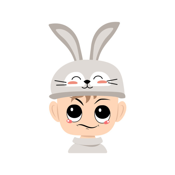 长着一双大眼睛和多疑情绪的男孩图片下载