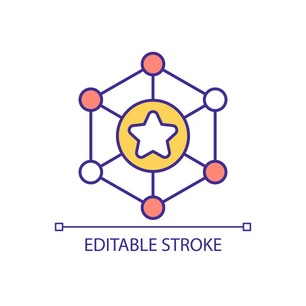 有效的网络构建RGB颜色图标图片下载