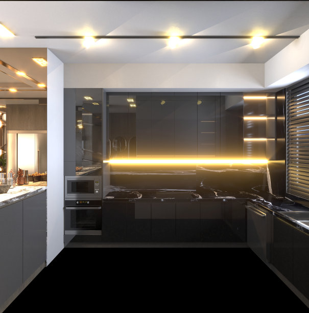 厨房3d渲染图片下载