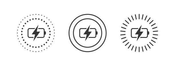无线充电器的概念。无线充电图标。手机充电的简单标志。矢量图图片下载