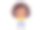 兴奋的小女孩。可爱的卡通女人爱上了某样东西，正面看。图片下载