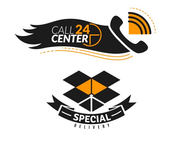 交付的象征。交付横幅，呼叫中心矢量插图上的白色背景图片下载