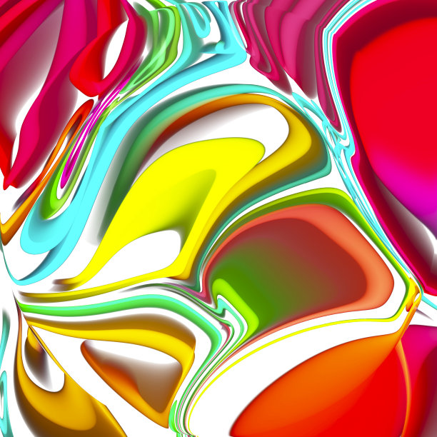 超现实主义、抽象、插图、多色、三维、形状、渐变、背景、幻想图片下载