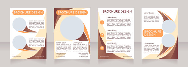 香水店广告空白宣传册布局设计图片下载