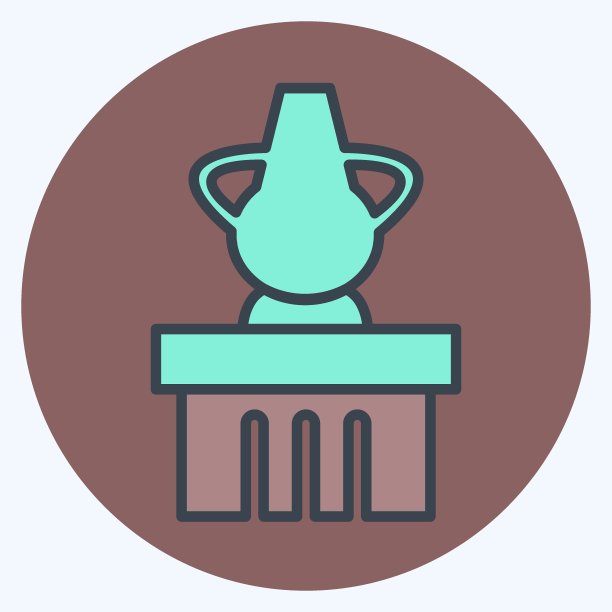 图标罐显示-颜色匹配风格-简单的插图，有利于打印，公告等图片下载