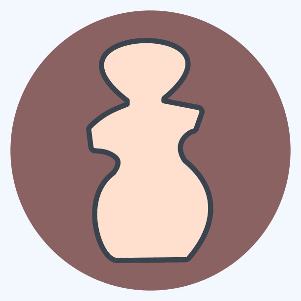 图标人体雕塑-颜色匹配风格-简单的插图，良好的印刷，公告，等图片下载