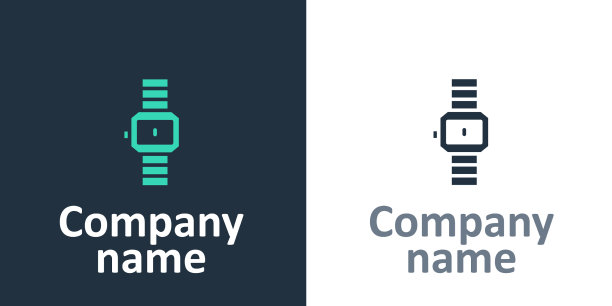 标志型腕表图标孤立在白色图片下载