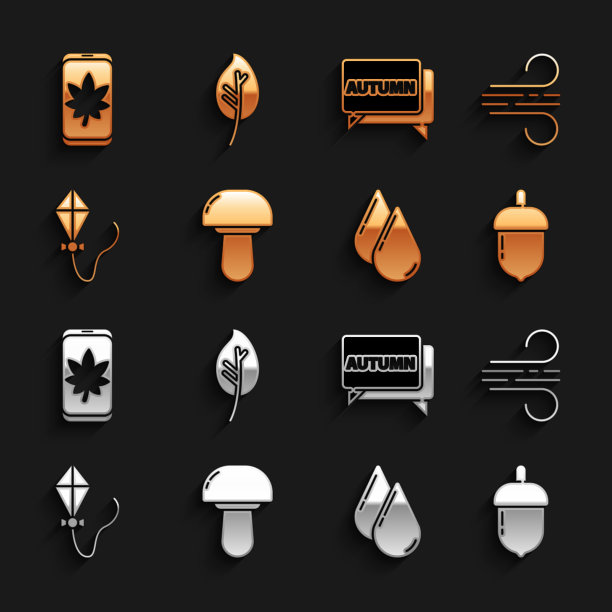 放蘑菇风橡子水滴风筝图片下载