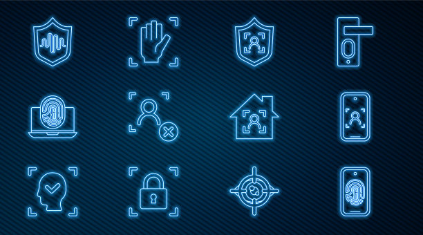 设置线移动指纹扫描和人脸图片下载