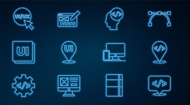 设置线前端开发UI或ux设计图片下载