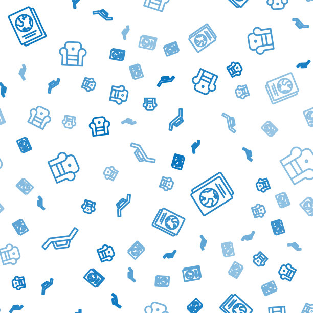 设置线日光浴床和伞护照图片下载