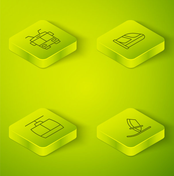 设置等距线列车和铁路索道图片下载