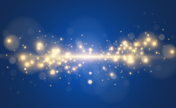 明亮美丽的火花在透明的背景。图片下载