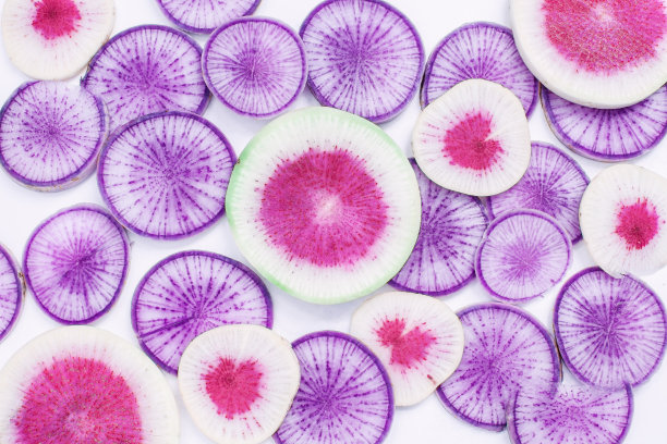 西瓜萝卜和紫萝卜片图片下载