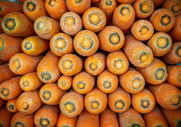 胡萝卜在市场，背景，宏观图片下载