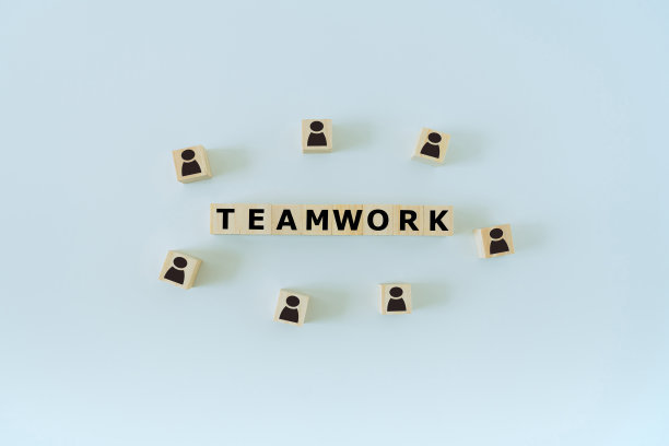 成功的商业团队工作理念或团队合作思维图片下载