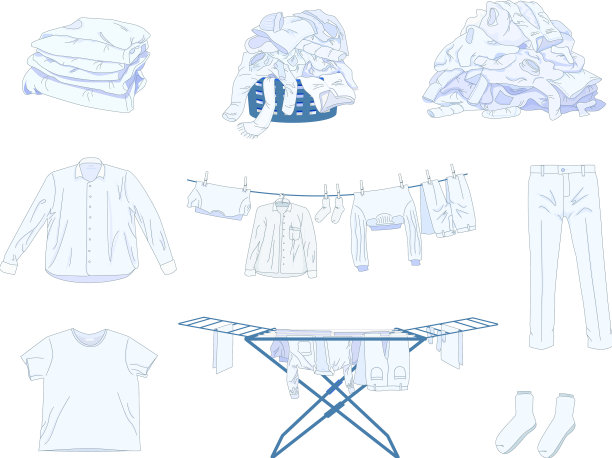 洗衣衣物组合图片下载