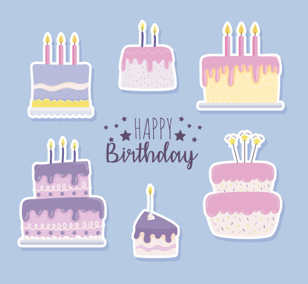 生日快乐美味蛋糕图片下载