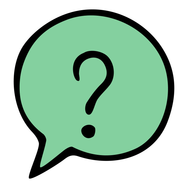 问号为社会化媒体营销企业的营销技术涂鸦矢量插图图标图片下载