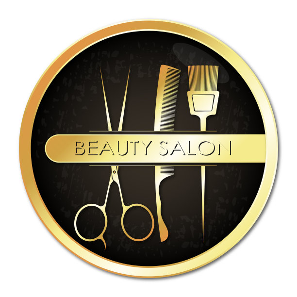 美容院、发廊金标图片下载
