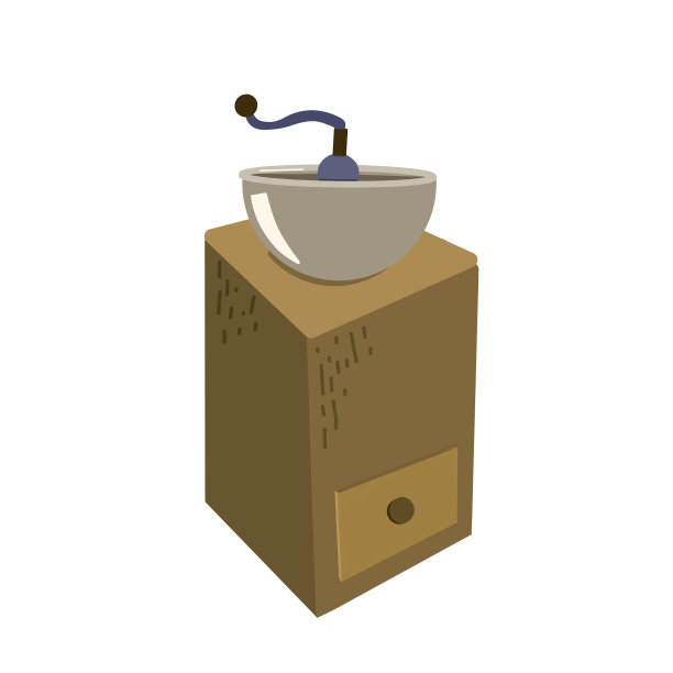 木质机械咖啡研磨机用于咖啡加工图片下载