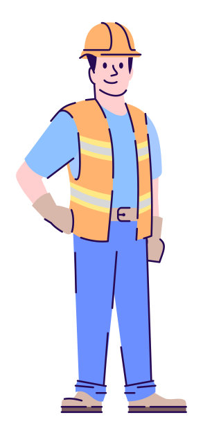 证明清洁和维护半平面RGB颜色矢量图图片下载