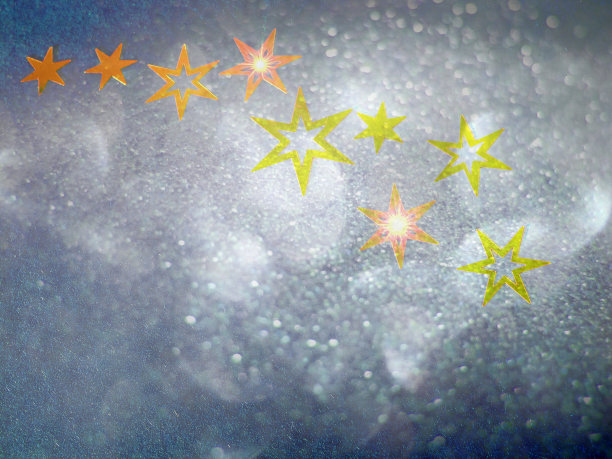 现代抽象背景，蓝灰色闪闪发光的颜色梯度与星星图片下载