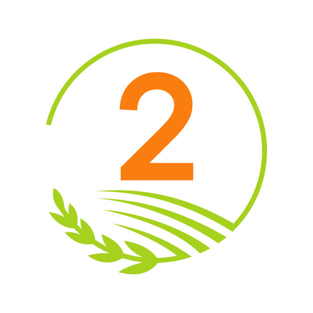 农业标志上2个字母的概念。农业和农业标志签字2个字母模板图片下载