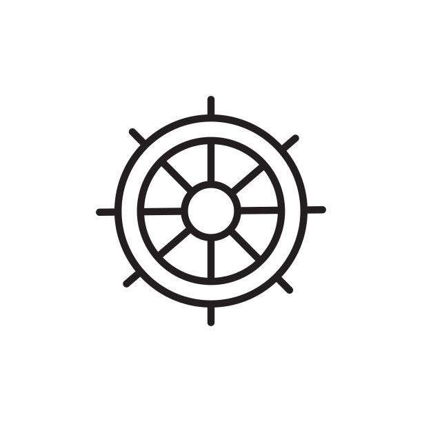 船在矢量转向图标。标识图片下载