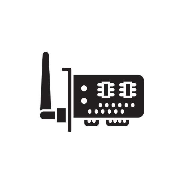 矢量无线网络卡图标。标志;图片下载