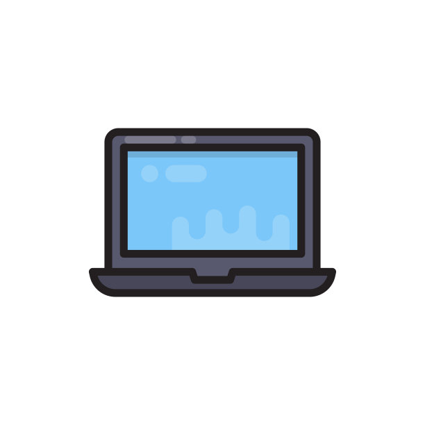 笔记本电脑图标在向量。标识;图片下载