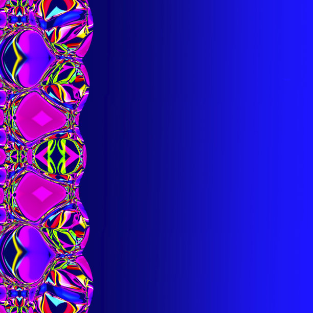 抽象的,垂直的,色彩艳丽、框架、模式、协作、风格,超现实主义,迷幻,蓝色,渐变,背景,幻想,3 d空间文本图片下载