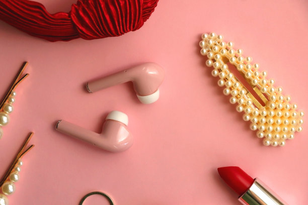 耳机，配件和化妆图片下载