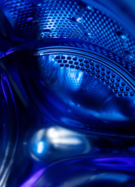 蓝色洗衣机滚筒图片下载