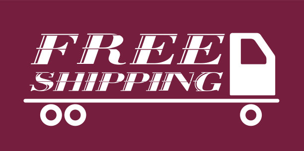 免费航运紫色促销横幅图片下载