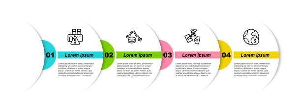 工厂停工，美元汇率下降，钞票撕裂，全球经济危机。业务信息模板。向量图片下载