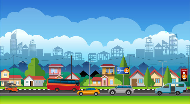 郊区的气氛。图片下载