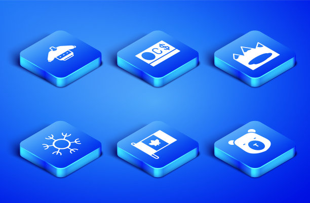 设置熊头加拿大圣诞毛衣国旗图片下载