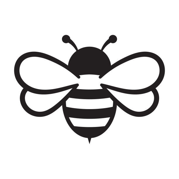 蜜蜂图标。昆虫的性格。卡通蜜蜂飞行。白色背景上的矢量隔离。图片下载