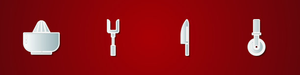 设置柑桔果汁机烧烤叉刀和图片下载