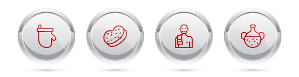 把桑拿连指浴海绵套在男子身上图片下载