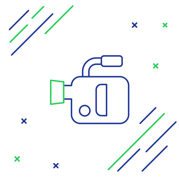 线电影院相机图标孤立在白色图片下载