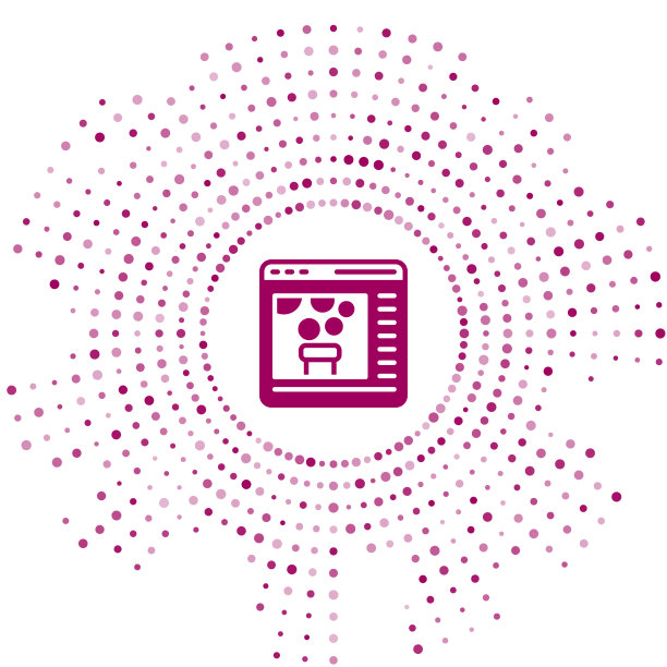 紫色化学实验在线图标孤立上图片下载