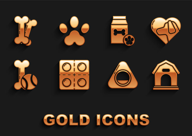 集狗和药丸心与狗屋宠物床图片下载