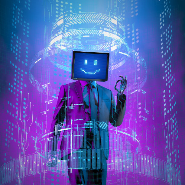 商人监控头笑脸媒体概念图片下载