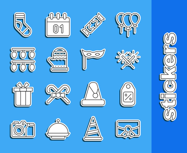 集行圣诞明信片价格标签与销售图片下载
